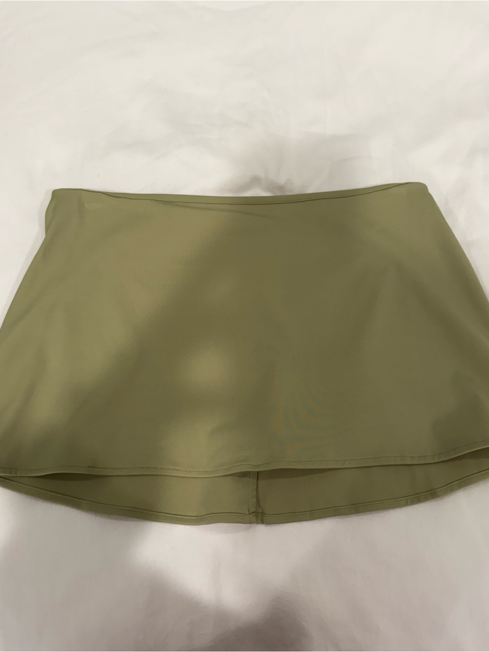 Guizio Olive Green Micro mini stretch skirt